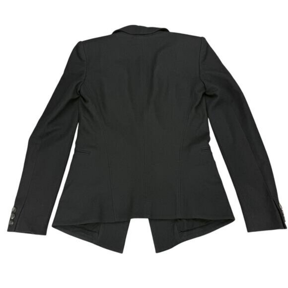 HELMUT LANG 100% Wool Button Blazer Jacket Size Small Black - Picture 4 of 7